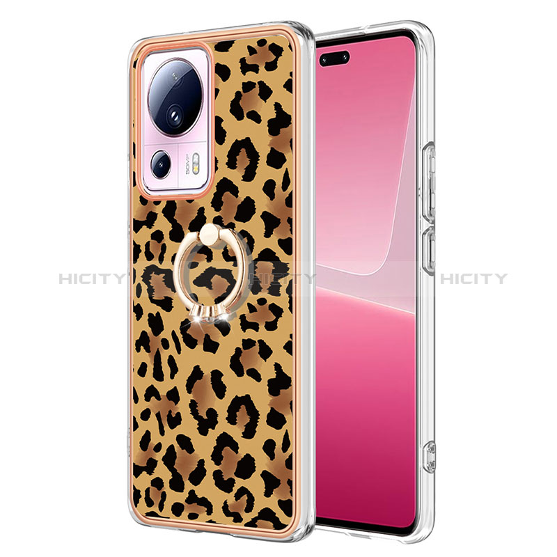 Coque Silicone Motif Fantaisie Souple Couleur Unie Etui Housse avec Support Bague Anneau YB2 pour Xiaomi Mi 12 Lite NE 5G Plus