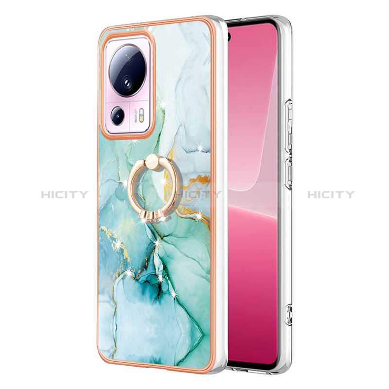 Coque Silicone Motif Fantaisie Souple Couleur Unie Etui Housse avec Support Bague Anneau YB5 pour Xiaomi Civi 2 5G Plus