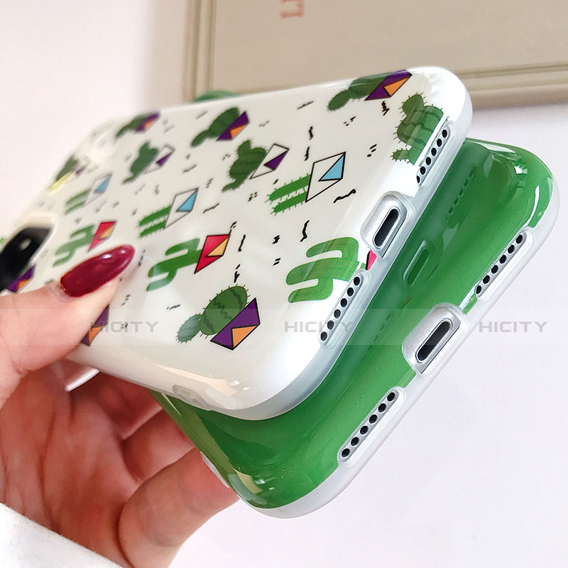 Coque Silicone Motif Fantaisie Souple Couleur Unie Etui Housse H02 pour Apple iPhone 11 Plus