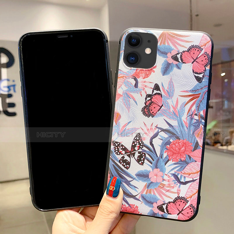 Coque Silicone Motif Fantaisie Souple Couleur Unie Etui Housse H06 pour Apple iPhone 11 Plus