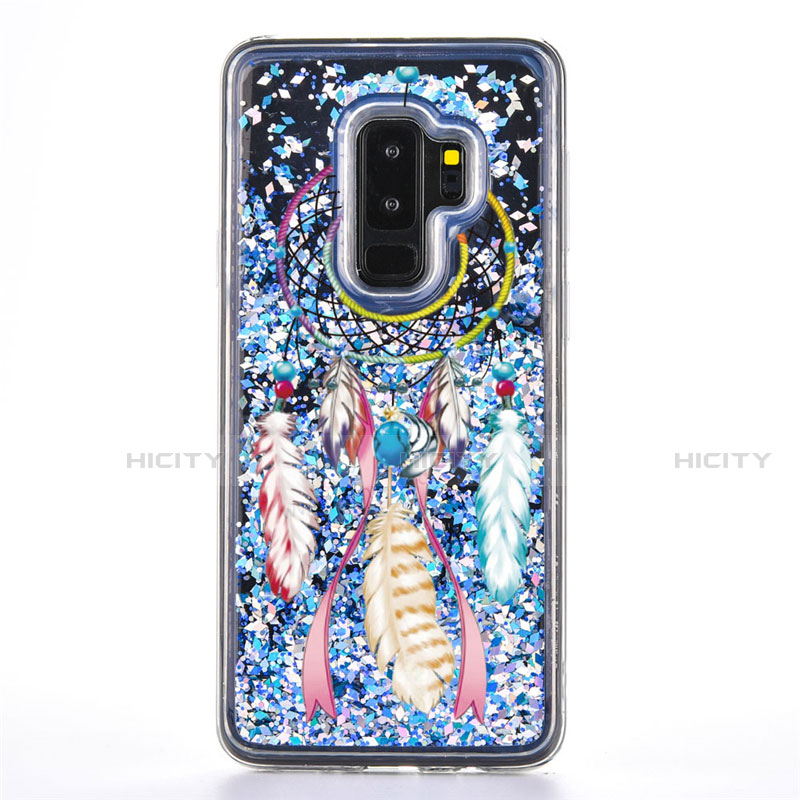 Coque Silicone Motif Fantaisie Souple Couleur Unie Etui Housse K01 pour Samsung Galaxy S9 Plus Bleu Ciel Plus