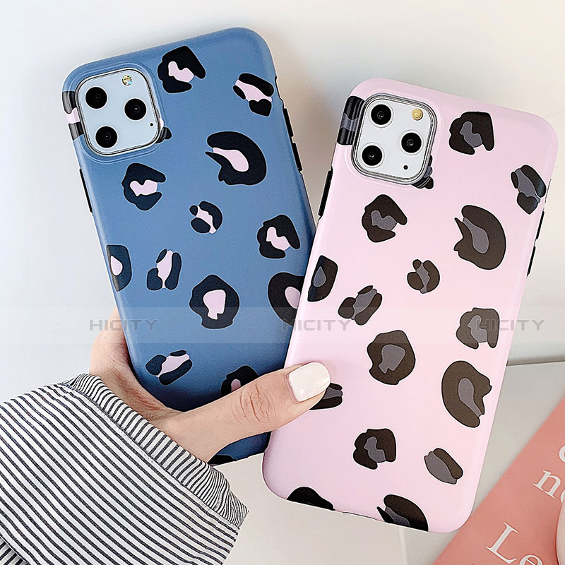 Coque Silicone Motif Fantaisie Souple Couleur Unie Etui Housse pour Apple iPhone 11 Pro Plus