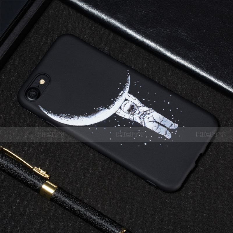 Coque Silicone Motif Fantaisie Souple Couleur Unie Etui Housse pour Apple iPhone 7 Plus