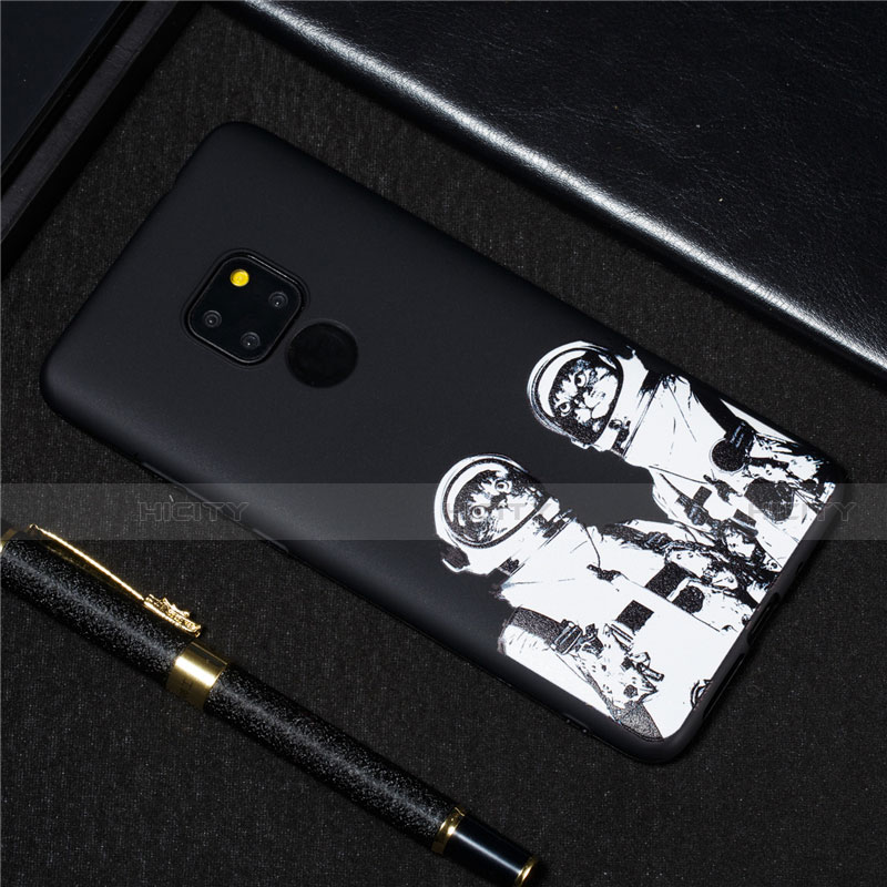 Coque Silicone Motif Fantaisie Souple Couleur Unie Etui Housse pour Huawei Mate 20 Plus