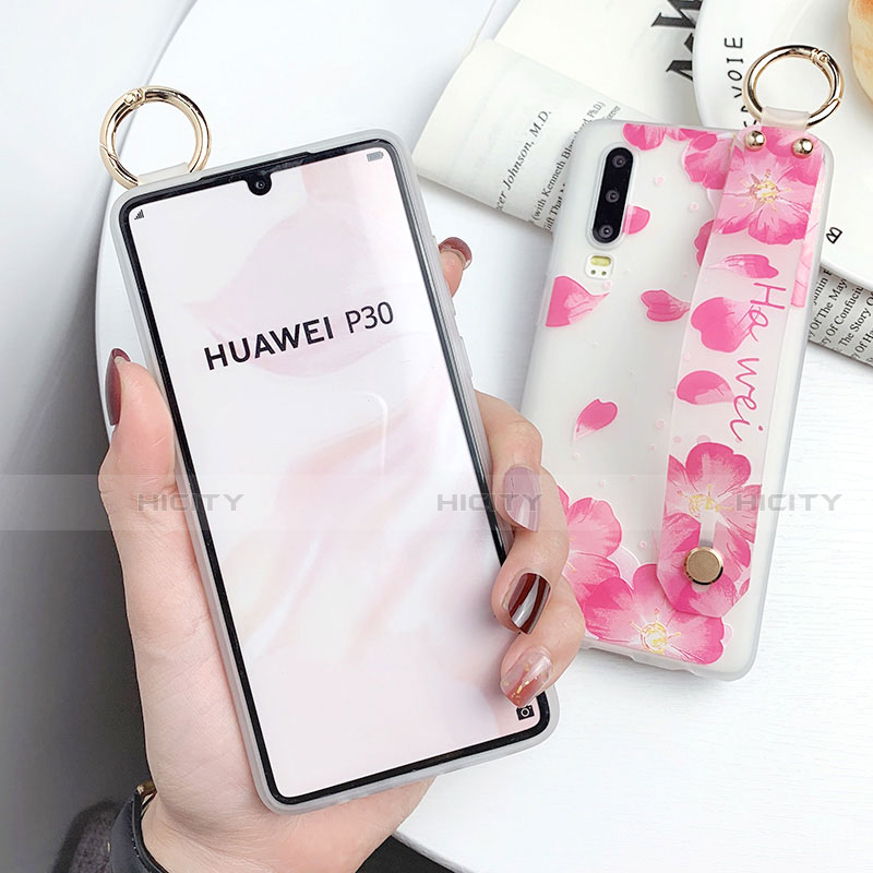 Coque Silicone Motif Fantaisie Souple Couleur Unie Etui Housse pour Huawei P30 Plus