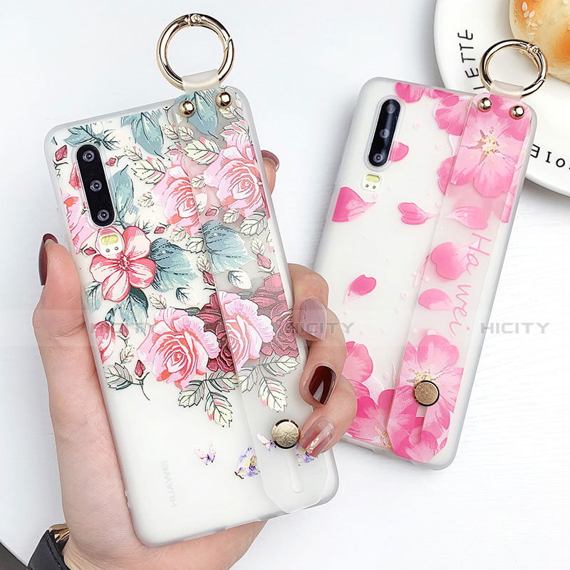 Coque Silicone Motif Fantaisie Souple Couleur Unie Etui Housse pour Huawei P30 Plus