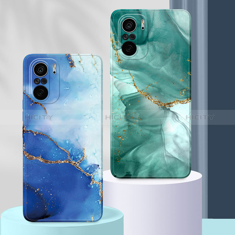 Coque Silicone Motif Fantaisie Souple Couleur Unie Etui Housse pour Xiaomi Redmi K40 Pro 5G Plus