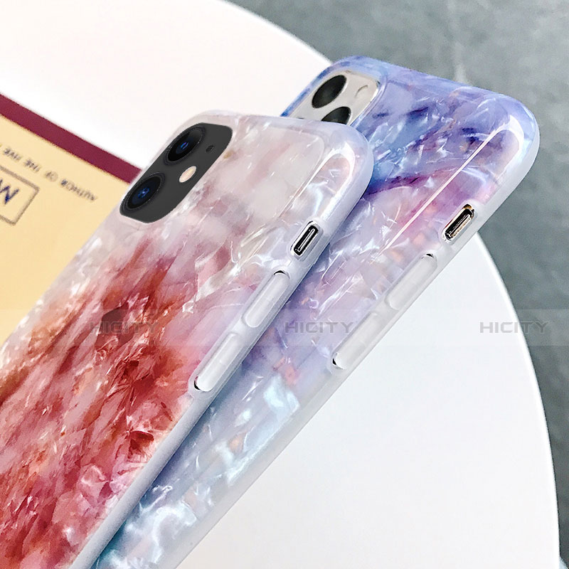 Coque Silicone Motif Fantaisie Souple Couleur Unie Etui Housse S01 pour Apple iPhone 11 Plus