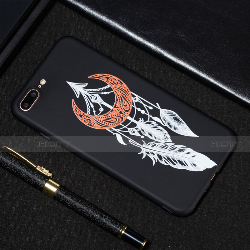 Coque Silicone Motif Fantaisie Souple Couleur Unie Etui Housse S01 pour Apple iPhone 7 Plus Plus