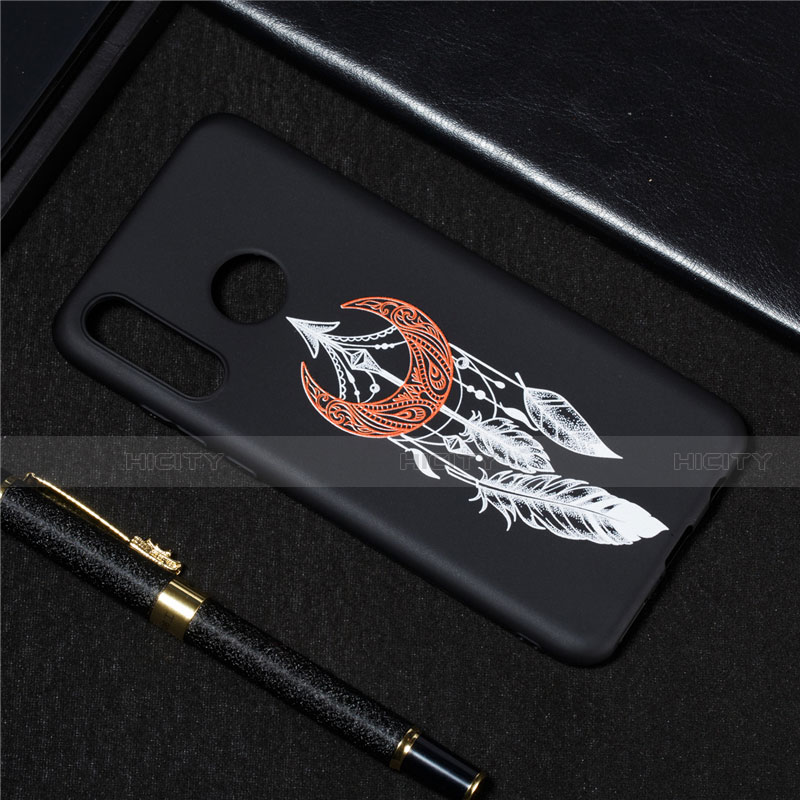 Coque Silicone Motif Fantaisie Souple Couleur Unie Etui Housse S01 pour Huawei P30 Lite Plus