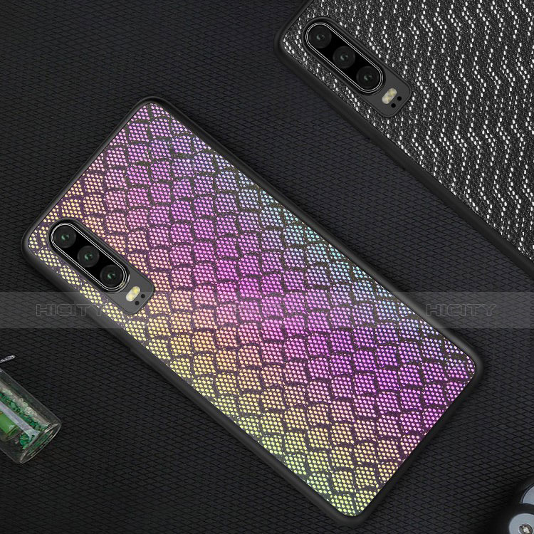 Coque Silicone Motif Fantaisie Souple Couleur Unie Etui Housse S01 pour Huawei P30 Plus