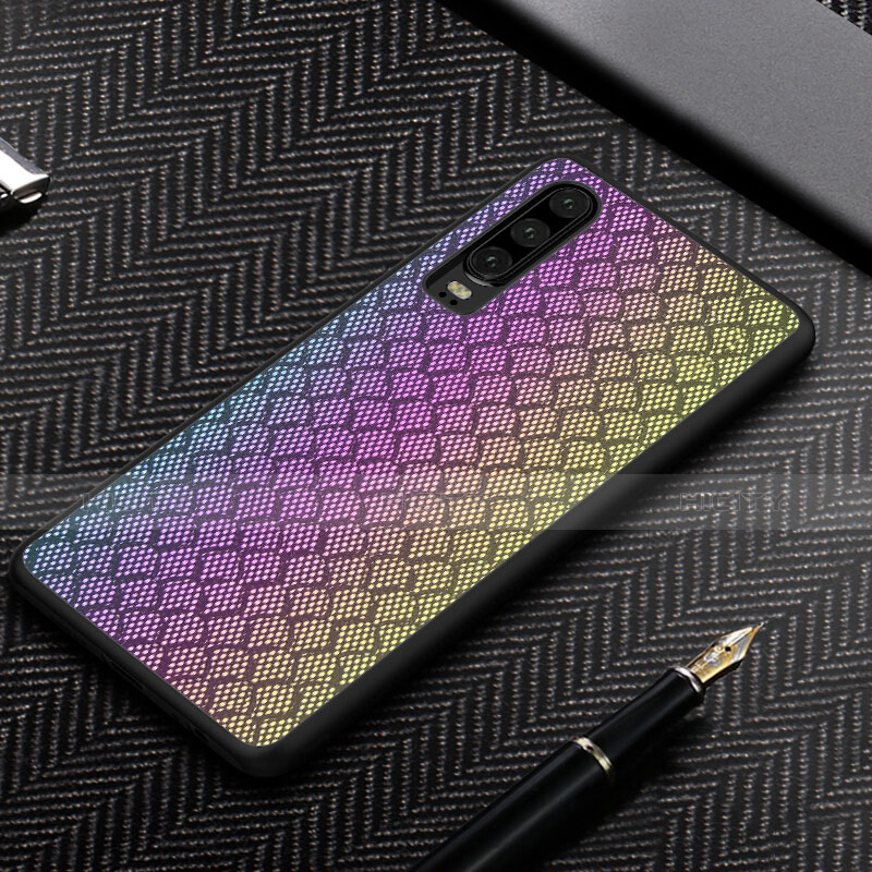 Coque Silicone Motif Fantaisie Souple Couleur Unie Etui Housse S01 pour Huawei P30 Plus