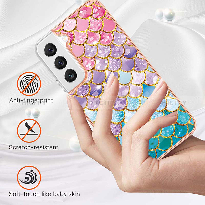 Coque Silicone Motif Fantaisie Souple Couleur Unie Etui Housse S01 pour Samsung Galaxy S25 5G Plus