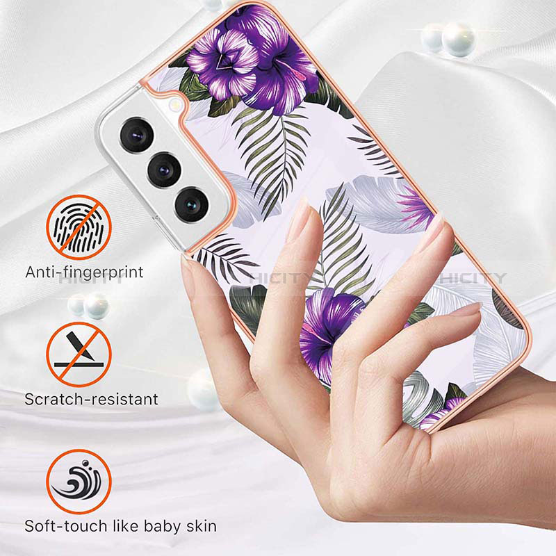 Coque Silicone Motif Fantaisie Souple Couleur Unie Etui Housse S01 pour Samsung Galaxy S25 5G Plus