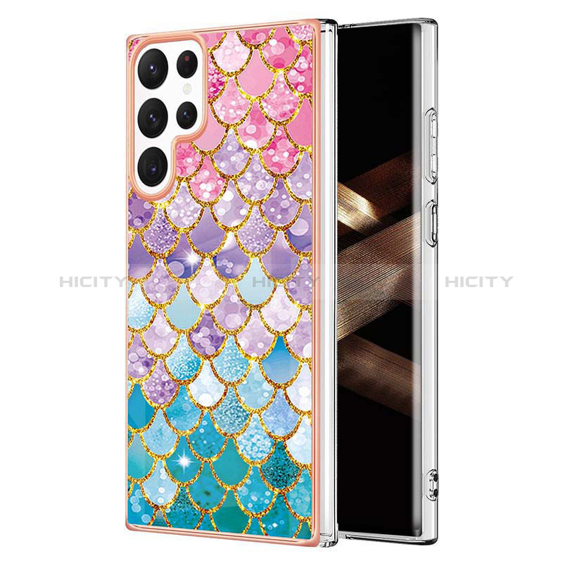 Coque Silicone Motif Fantaisie Souple Couleur Unie Etui Housse S01 pour Samsung Galaxy S25 Ultra 5G Plus