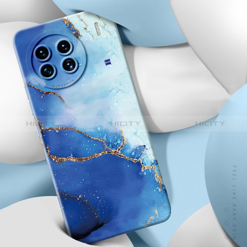 Coque Silicone Motif Fantaisie Souple Couleur Unie Etui Housse S01 pour Vivo X90 5G Plus