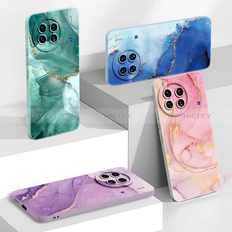 Coque Silicone Motif Fantaisie Souple Couleur Unie Etui Housse S01 pour Vivo X90 Pro 5G Plus