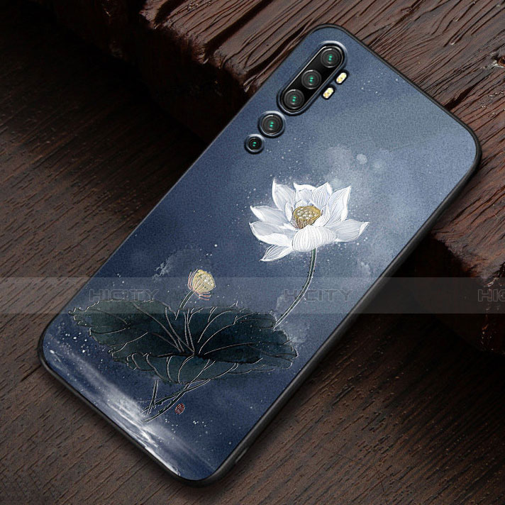 Coque Silicone Motif Fantaisie Souple Couleur Unie Etui Housse S01 pour Xiaomi Mi Note 10 Pro Plus