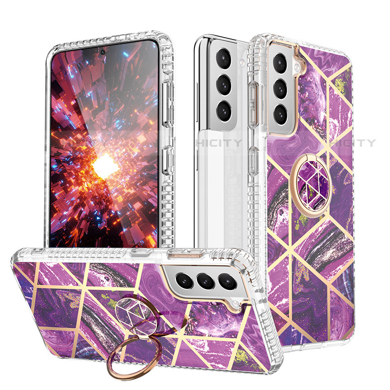 Coque Silicone Motif Fantaisie Souple Couleur Unie Etui Housse S02 pour Samsung Galaxy S21 5G Plus