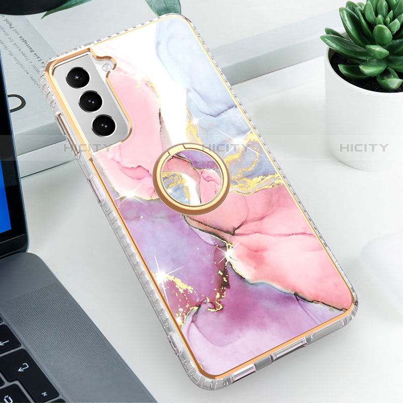 Coque Silicone Motif Fantaisie Souple Couleur Unie Etui Housse S02 pour Samsung Galaxy S22 Plus 5G Rose Plus