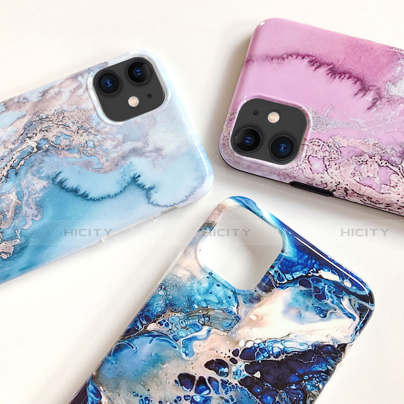 Coque Silicone Motif Fantaisie Souple Couleur Unie Etui Housse S03 pour Apple iPhone 11 Plus