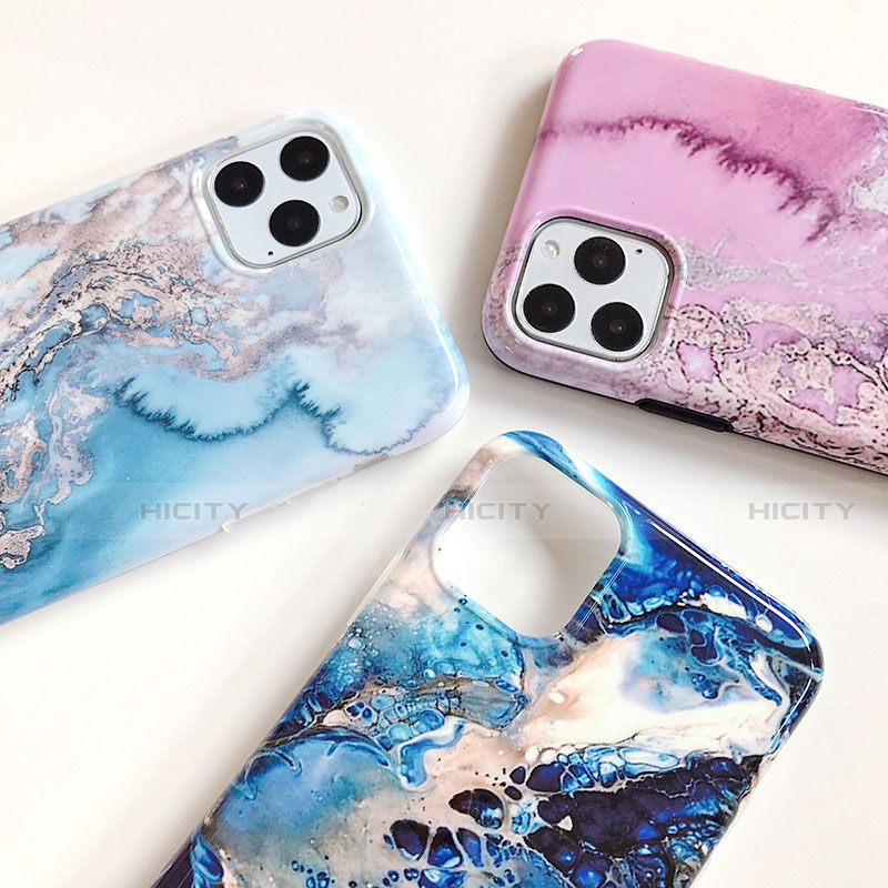 Coque Silicone Motif Fantaisie Souple Couleur Unie Etui Housse S03 pour Apple iPhone 11 Pro Max Plus