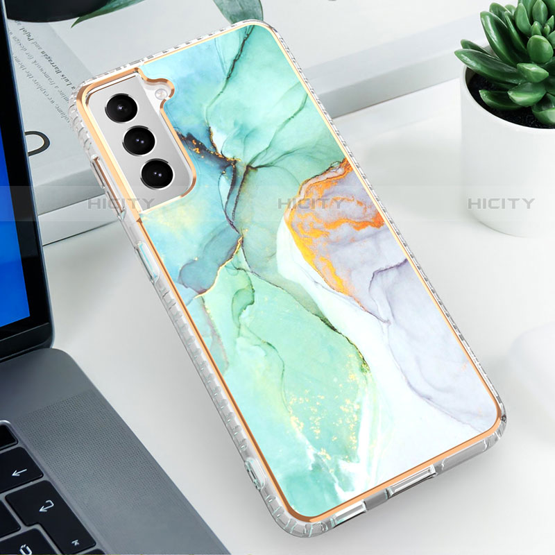 Coque Silicone Motif Fantaisie Souple Couleur Unie Etui Housse S03 pour Samsung Galaxy S21 FE 5G Plus