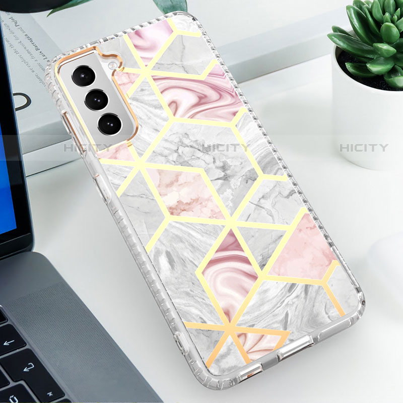 Coque Silicone Motif Fantaisie Souple Couleur Unie Etui Housse S03 pour Samsung Galaxy S21 FE 5G Plus