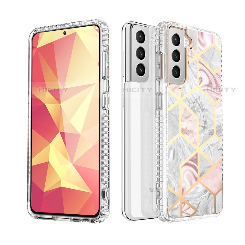 Coque Silicone Motif Fantaisie Souple Couleur Unie Etui Housse S03 pour Samsung Galaxy S21 Plus 5G Mixte Plus