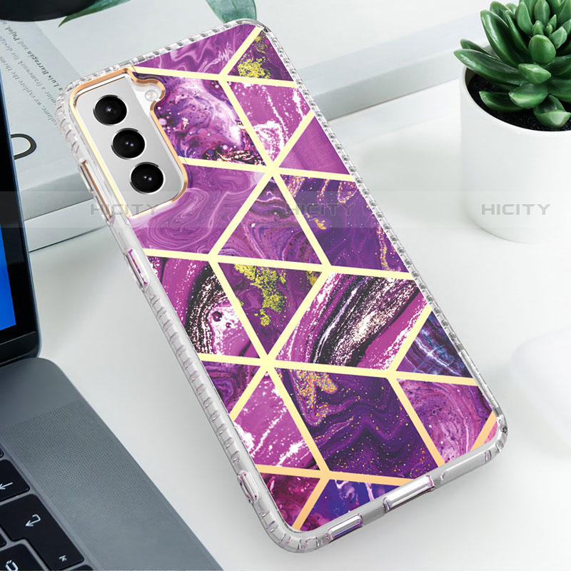 Coque Silicone Motif Fantaisie Souple Couleur Unie Etui Housse S03 pour Samsung Galaxy S22 Plus 5G Plus