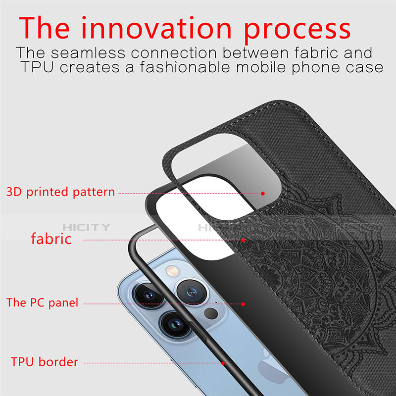 Coque Silicone Motif Fantaisie Souple Couleur Unie Etui Housse S04 pour Apple iPhone 13 Pro Max Plus