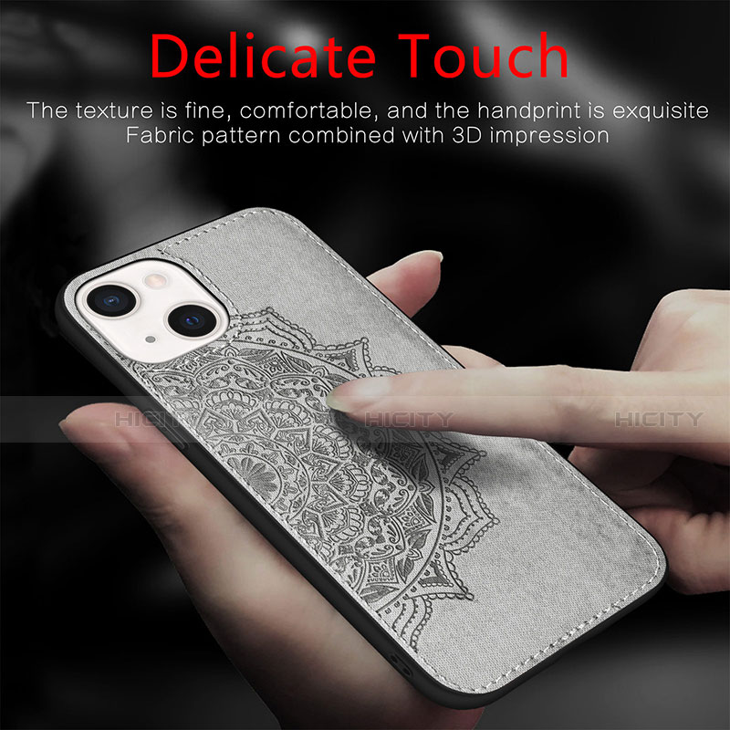 Coque Silicone Motif Fantaisie Souple Couleur Unie Etui Housse S04 pour Apple iPhone 14 Plus Plus