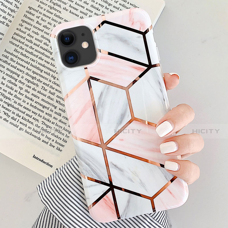 Coque Silicone Motif Fantaisie Souple Couleur Unie Etui Housse S05 pour Apple iPhone 11 Plus