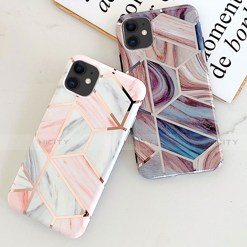 Coque Silicone Motif Fantaisie Souple Couleur Unie Etui Housse S05 pour Apple iPhone 11 Plus