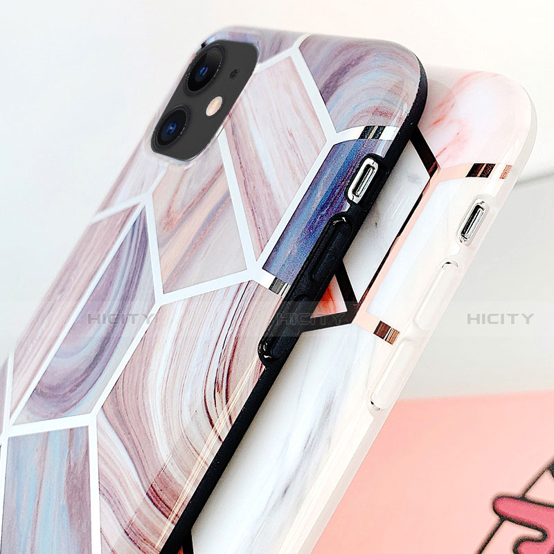 Coque Silicone Motif Fantaisie Souple Couleur Unie Etui Housse S05 pour Apple iPhone 11 Plus