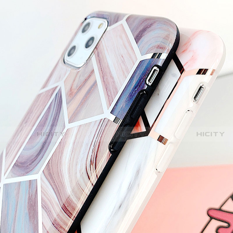 Coque Silicone Motif Fantaisie Souple Couleur Unie Etui Housse S05 pour Apple iPhone 11 Pro Plus