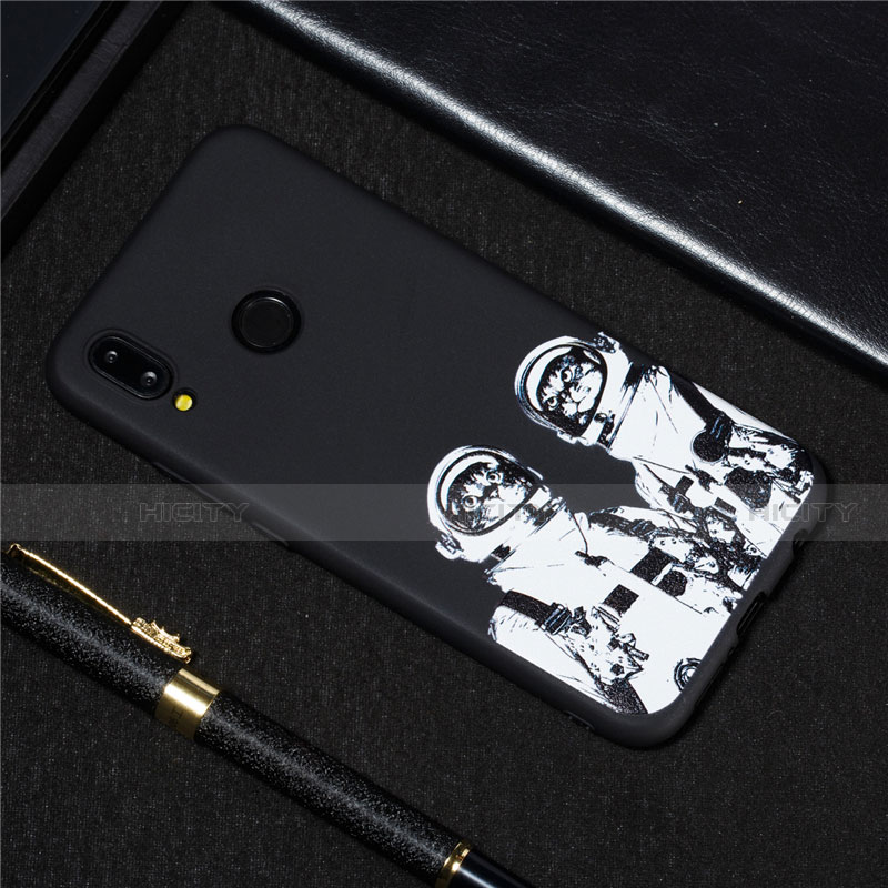 Coque Silicone Motif Fantaisie Souple Couleur Unie Etui Housse S05 pour Huawei Nova 3e Plus