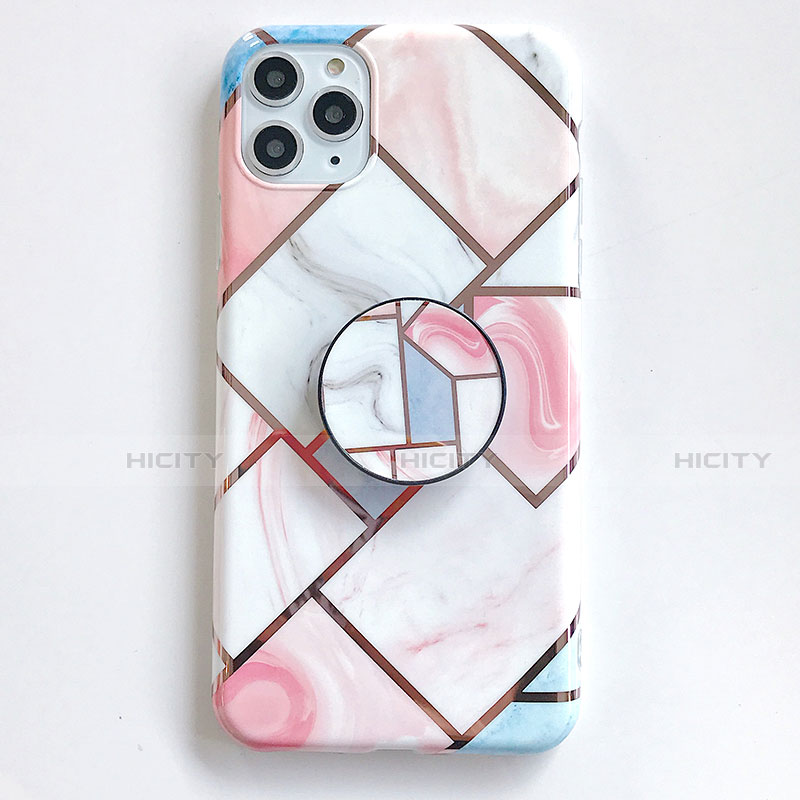 Coque Silicone Motif Fantaisie Souple Couleur Unie Etui Housse S06 pour Apple iPhone 11 Pro Plus