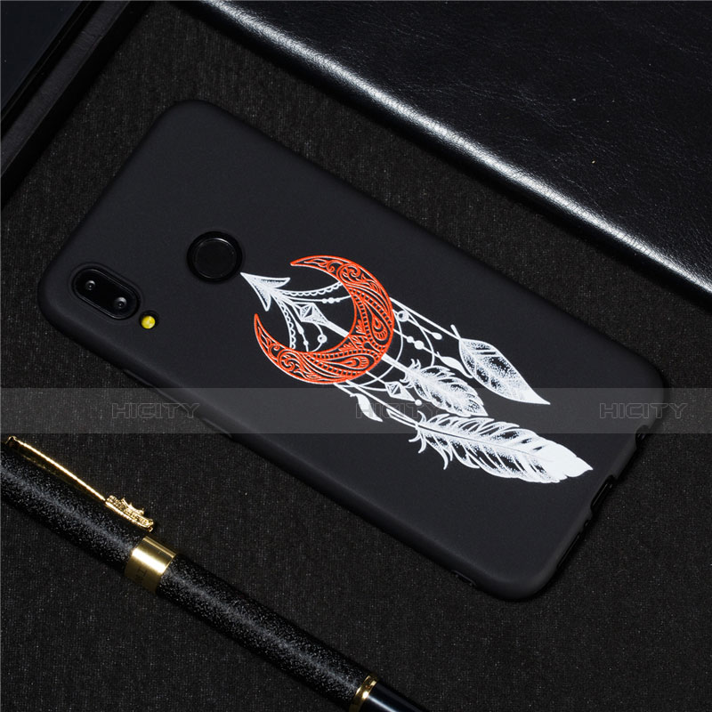 Coque Silicone Motif Fantaisie Souple Couleur Unie Etui Housse S06 pour Huawei Nova 3e Plus