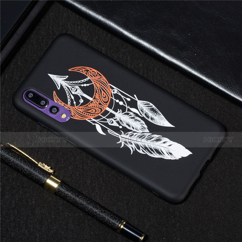 Coque Silicone Motif Fantaisie Souple Couleur Unie Etui Housse S06 pour Huawei P20 Pro Plus