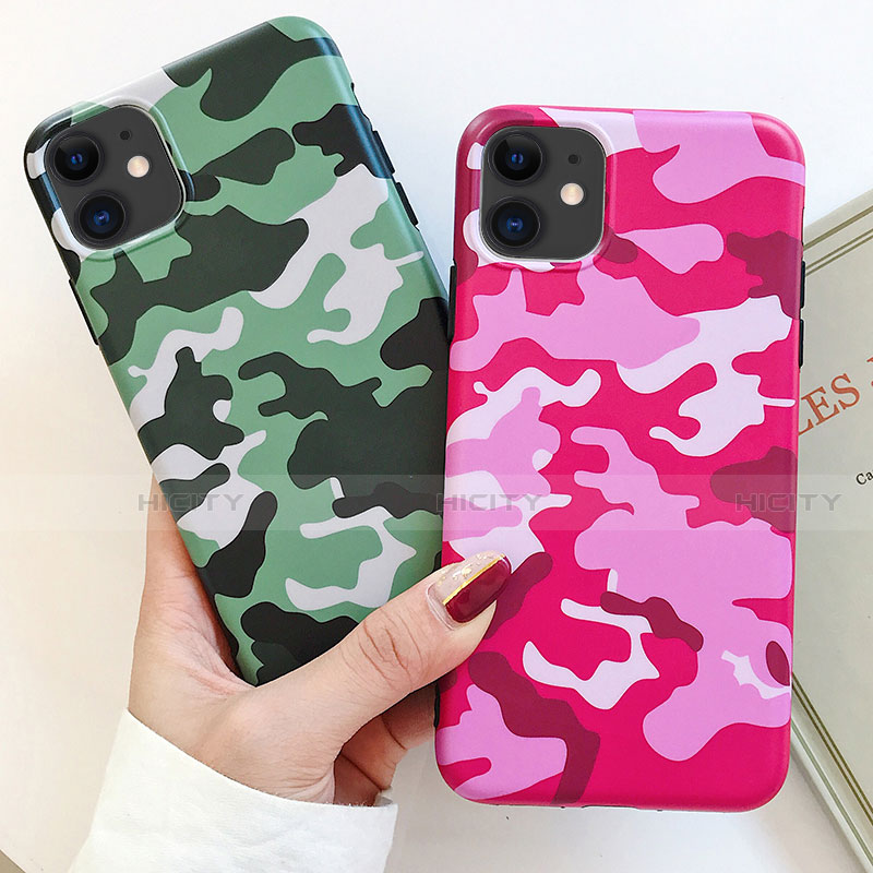 Coque Silicone Motif Fantaisie Souple Couleur Unie Etui Housse S09 pour Apple iPhone 11 Plus