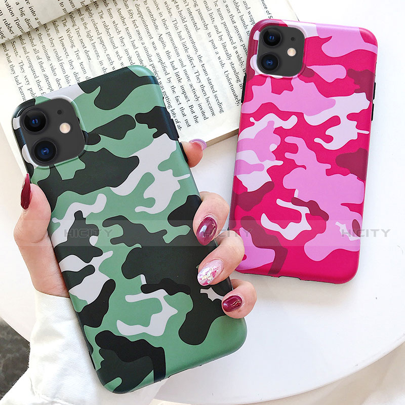 Coque Silicone Motif Fantaisie Souple Couleur Unie Etui Housse S09 pour Apple iPhone 11 Plus