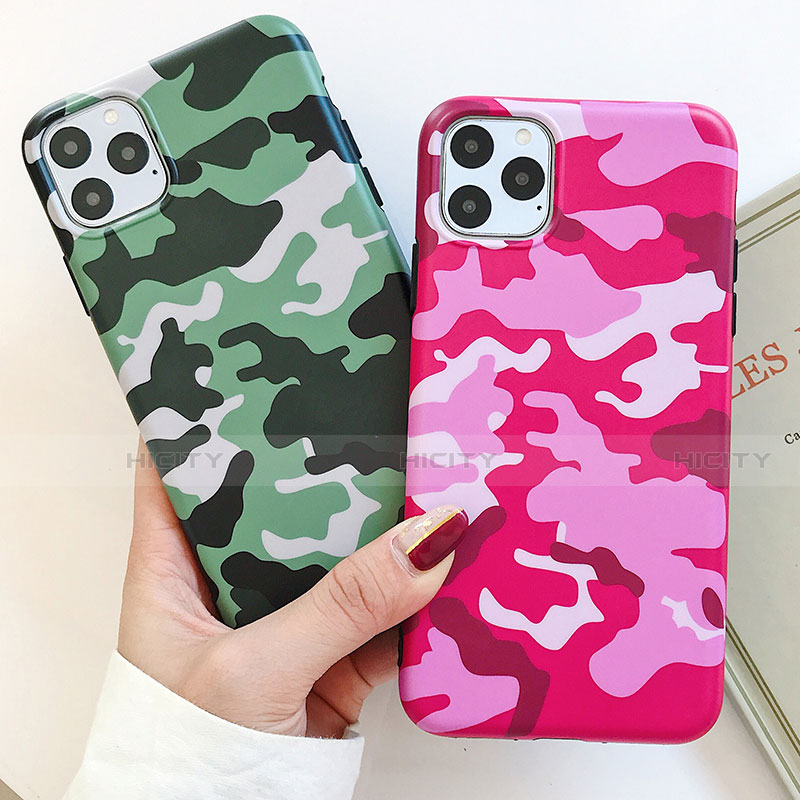 Coque Silicone Motif Fantaisie Souple Couleur Unie Etui Housse S09 pour Apple iPhone 11 Pro Max Plus