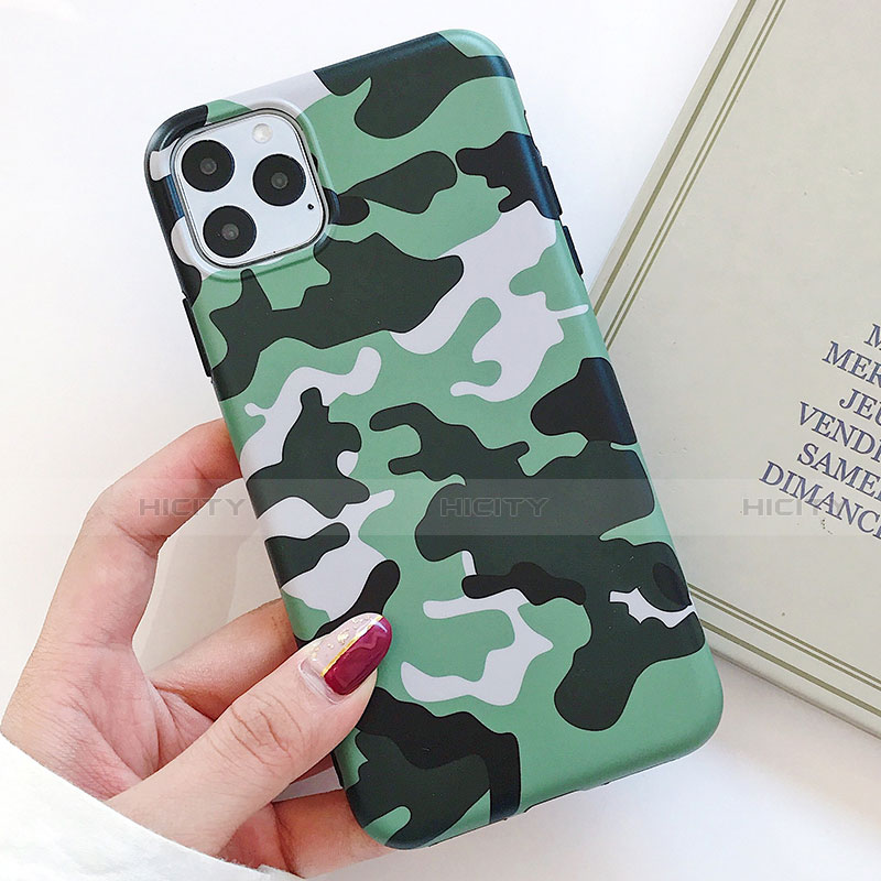 Coque Silicone Motif Fantaisie Souple Couleur Unie Etui Housse S09 pour Apple iPhone 11 Pro Max Plus