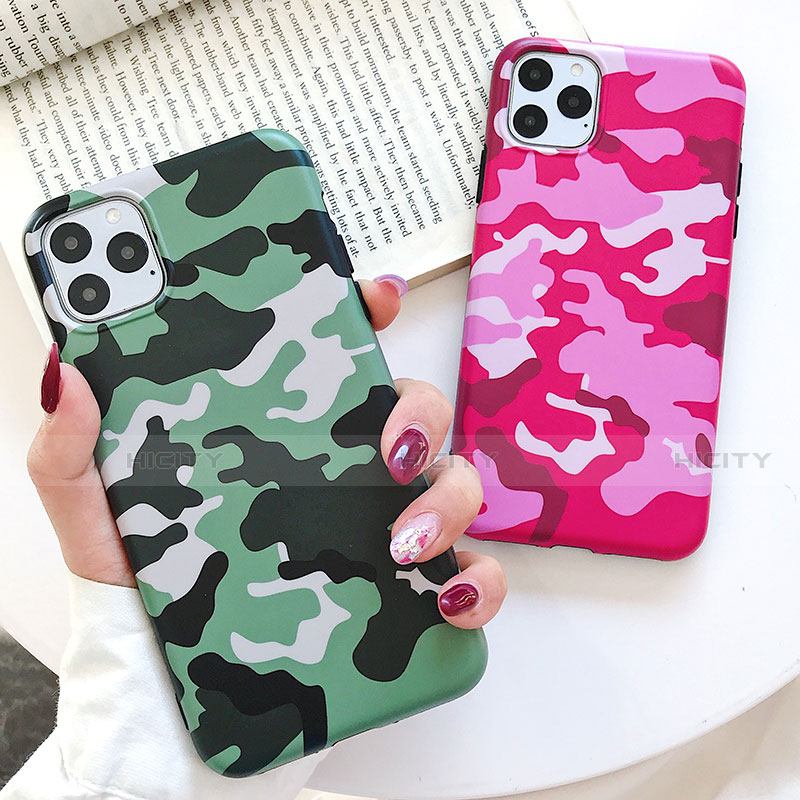 Coque Silicone Motif Fantaisie Souple Couleur Unie Etui Housse S09 pour Apple iPhone 11 Pro Max Plus