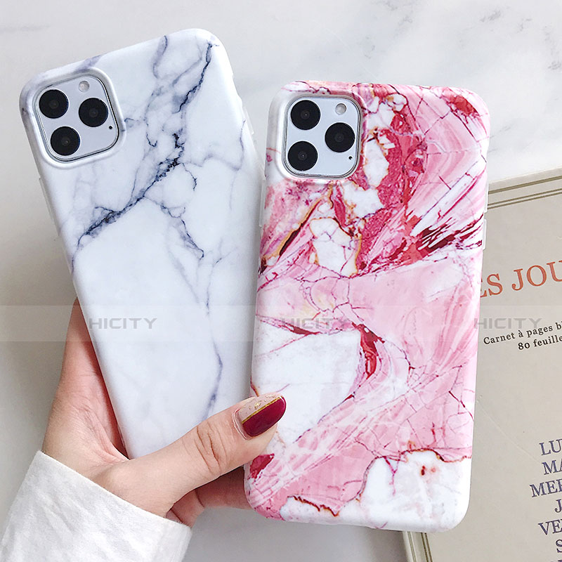 Coque Silicone Motif Fantaisie Souple Couleur Unie Etui Housse S10 pour Apple iPhone 11 Pro Plus