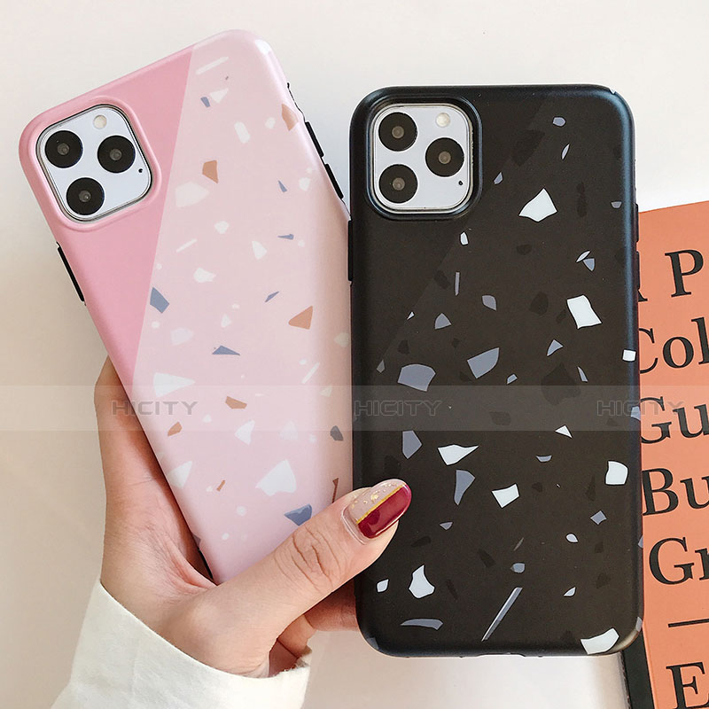 Coque Silicone Motif Fantaisie Souple Couleur Unie Etui Housse S12 pour Apple iPhone 11 Pro Max Plus