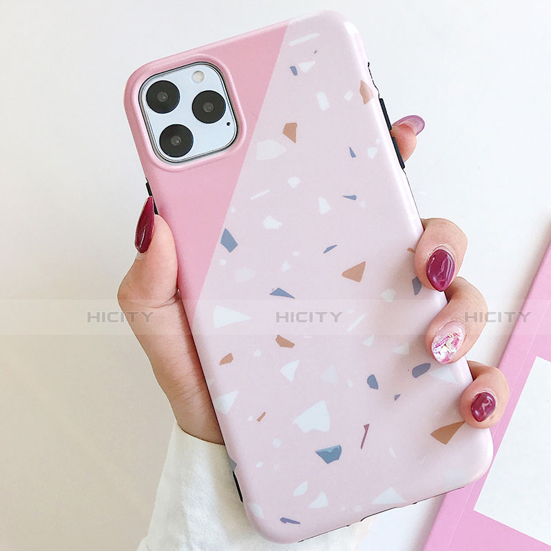 Coque Silicone Motif Fantaisie Souple Couleur Unie Etui Housse S12 pour Apple iPhone 11 Pro Max Plus