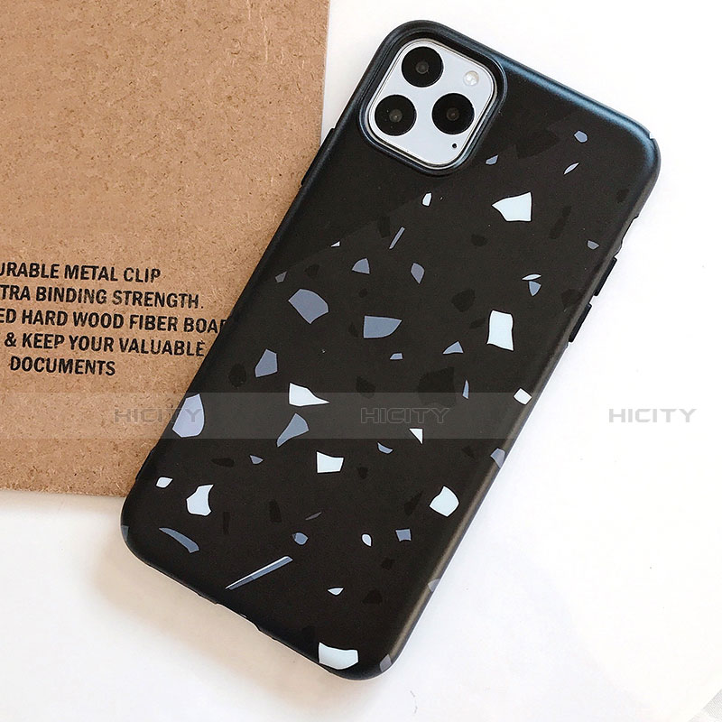 Coque Silicone Motif Fantaisie Souple Couleur Unie Etui Housse S12 pour Apple iPhone 11 Pro Plus