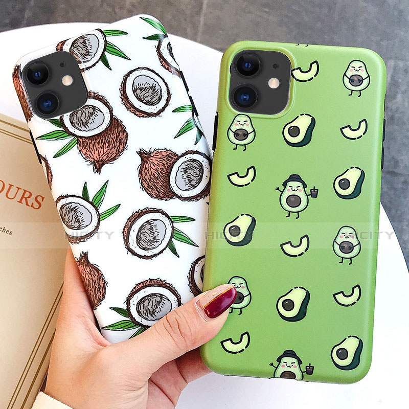 Coque Silicone Motif Fantaisie Souple Couleur Unie Etui Housse S14 pour Apple iPhone 11 Plus